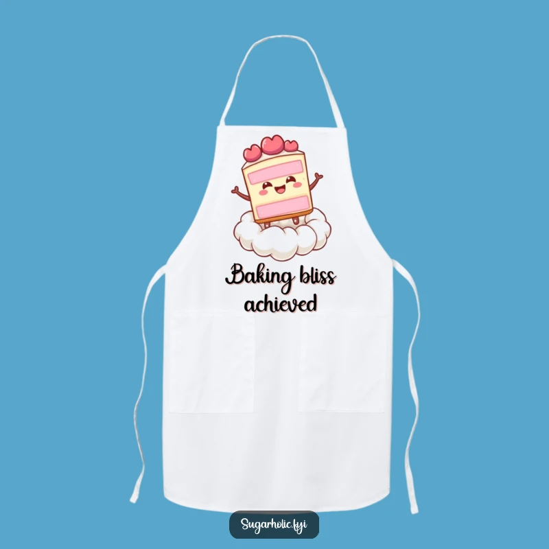 Funny Happy Cake Cloud Apron: Sweet Baking Fun