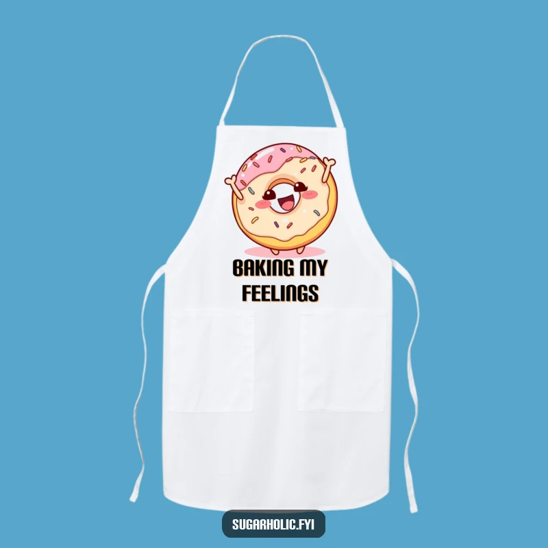Funny Donut Bounce Apron: Kitchen Sprinkles Character Chef Wear, Ideal Funny Gift