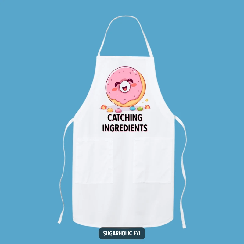 Funny Donut Candy Catch Apron - Kitchen Fun Giggling Catcher, Perfect Funny Gift