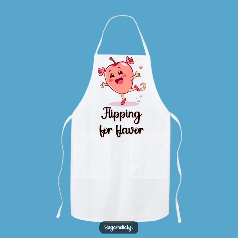 Funny Candy Apple Cartwheel Apron: Kitchen Spin Wear, Perfect Funny Gift!