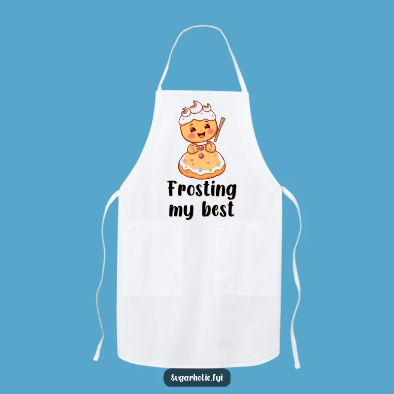Funny Gingerbread Baker Apron - Gleeful Kitchen Fun