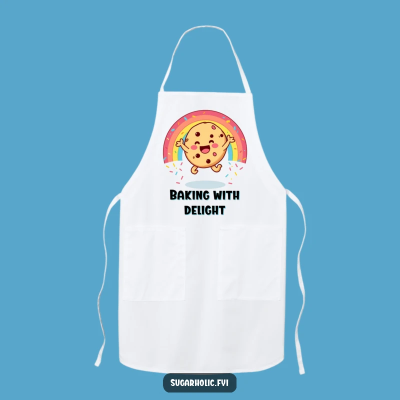 Funny Cookie Rainbow Sprinkles Apron - Hilarious Kitchen Wear for Joyful Bakers