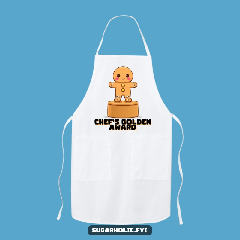 Funny Gingerbread Podium Apron - Victorious Cookie Chef Wear, Gift