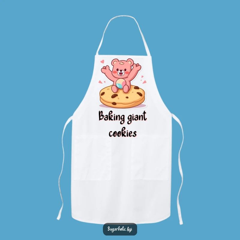 Funny Gummy Bear Cookie Jump Apron - Cook Up Sweet Laughs in the Kitchen