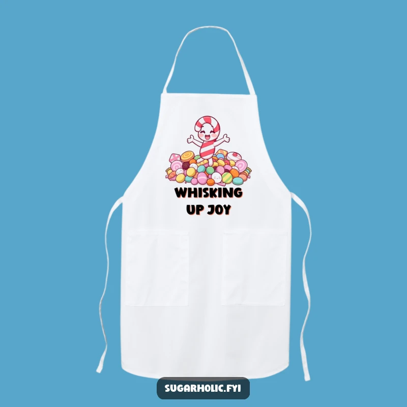Funny Jolly Candy Cane Spin Apron - Sweet Kitchen Wear Funny Gift