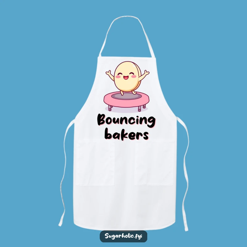 Funny Macaron Jelly Bean Trampoline Apron - Hilarious Kitchen Wear for Playful Cooks