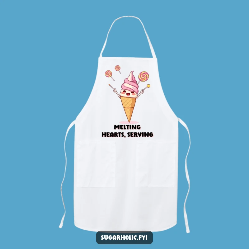 Funny Ice Cream Lollipop Juggling Apron: Sweet Kitchen Skills