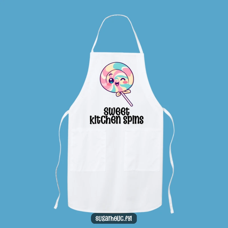 Funny Playful Lollipop Apron: Spinning Fun, Hilarious Kitchen Gift