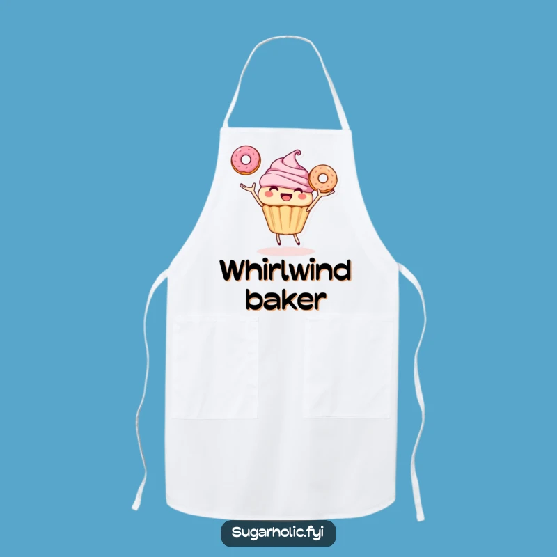 Funny Cupcake Donut Juggling Apron: Cook with Sweet Style!