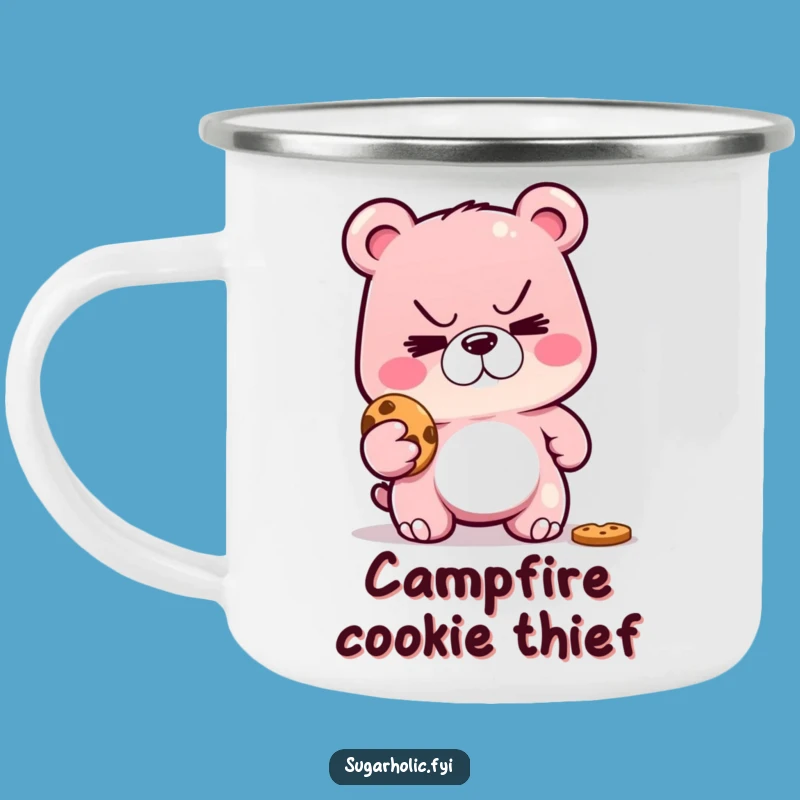 Funny Gummy Bear Campfire Cookie Thief Mug: Adventure Fuelled by Humor