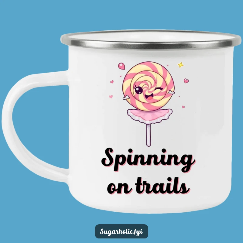 Funny Lollipop Ballerina Camping Mug - Durable Spinning Treat Cup, Perfect Funny Gift