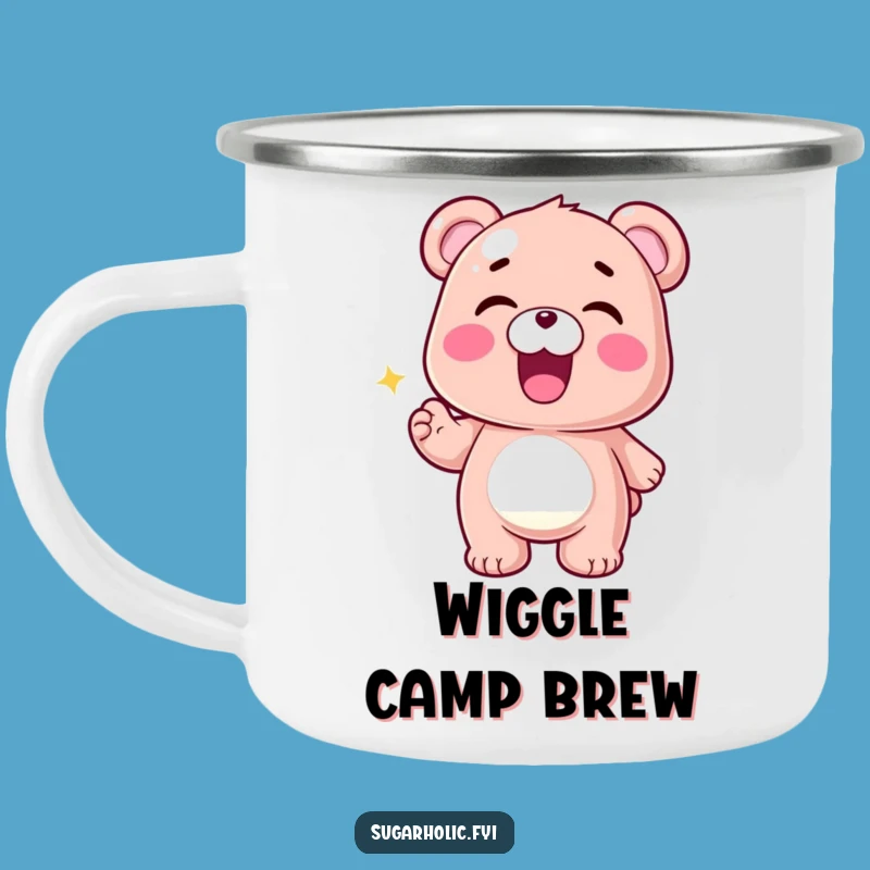 Funny Gummy Bear Camping Mug: Durable Wiggle Design for Hilarious Outdoor Adventures Gift