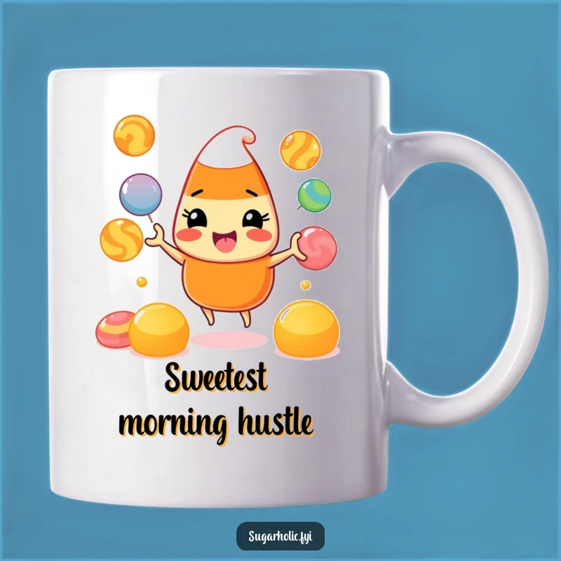 Funny Candy Corn Juggling Mug: A Sweet Character, Perfect Funny Gift for Halloween Lovers