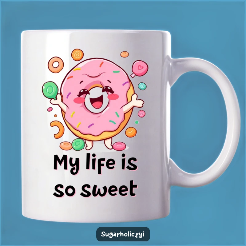 Funny Donut Juggling Candy Mug - The Perfect Hilarious Gift for Sweet Treat Lovers