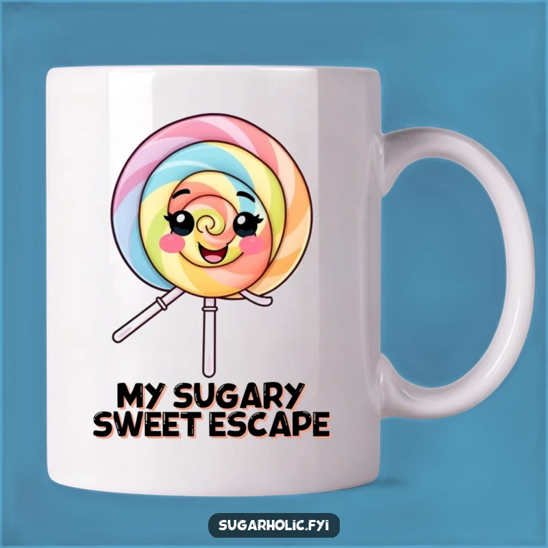Funny Lollipop Spin Mug: Adorable Character, Perfect Gift for Sweet Tooth Lovers