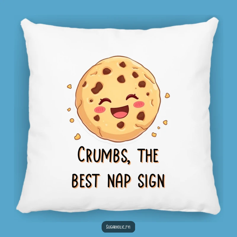Cute Funny Cookie Crumble Pillow - Soft Cartoon Cushion for Cozy Smiles