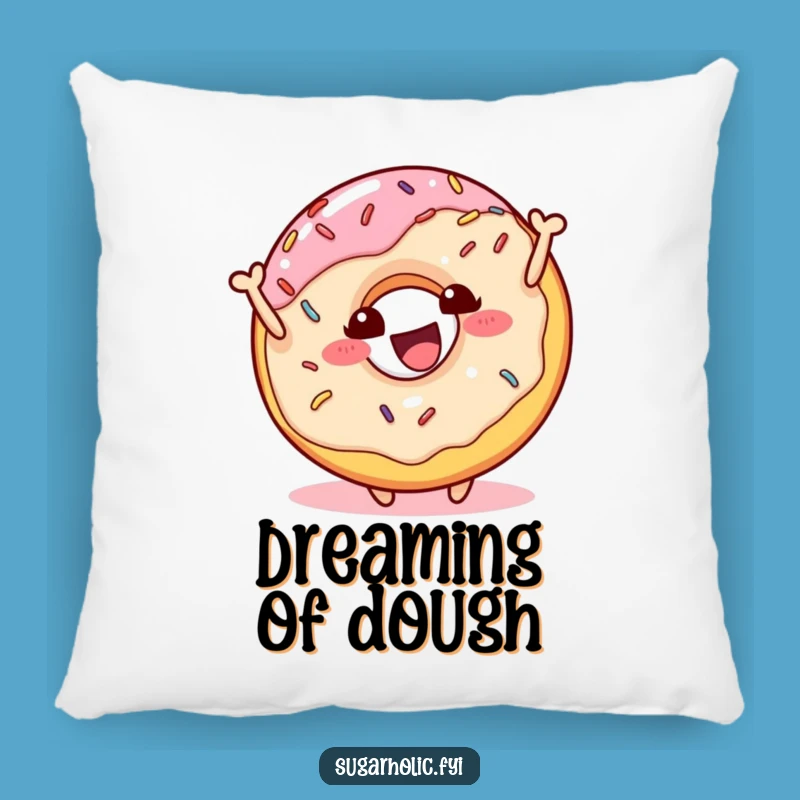 Funny Donut Bounce Pillow: Soft Sprinkles Character Cushion, Adorable Funny Gift