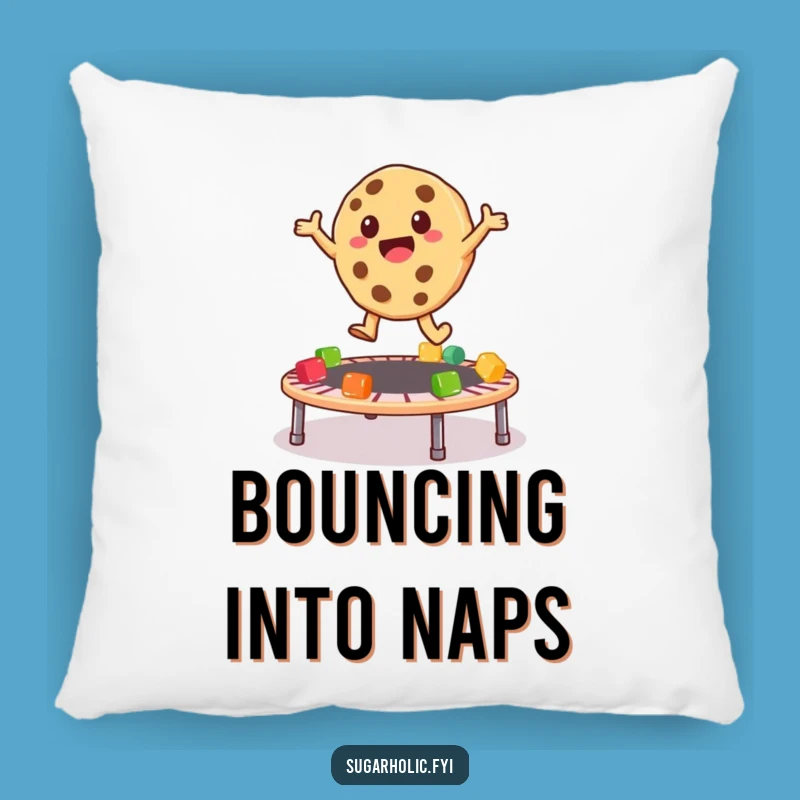 Funny Cookie Trampoline Pillow: Snuggle with Bouncy Character Fun, Ideal Funny Gift
