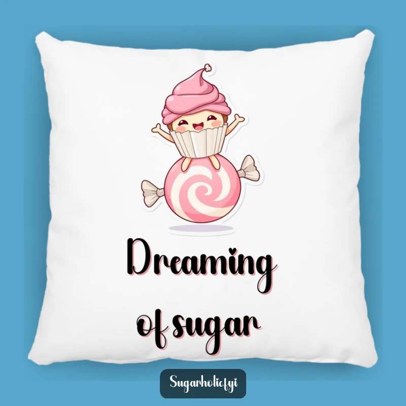 Funny Cupcake Candy Bounce Pillow - Cozy Dessert Cushion, Hilarious Home Decor