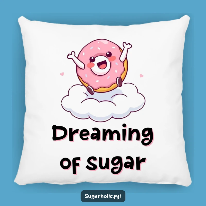 Funny Doughnut Cartwheel Pillow: Comfy Cartoon Character Cushion, Sweet Humorous Gift