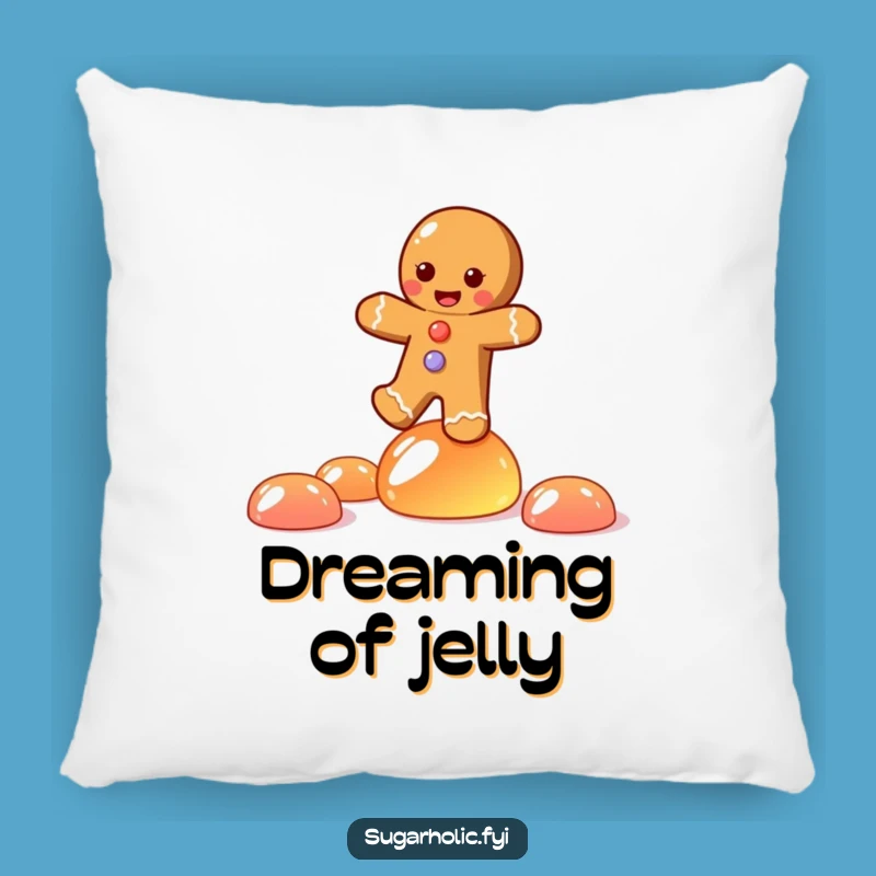 Funny Gingerbread Joy Pillow: Cozy Candy Balance Cushion, Perfect Funny Gift!