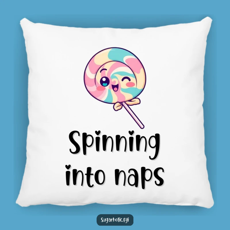 Funny Playful Lollipop Pillow: Spinning Joy, Cozy & Hilarious Gift