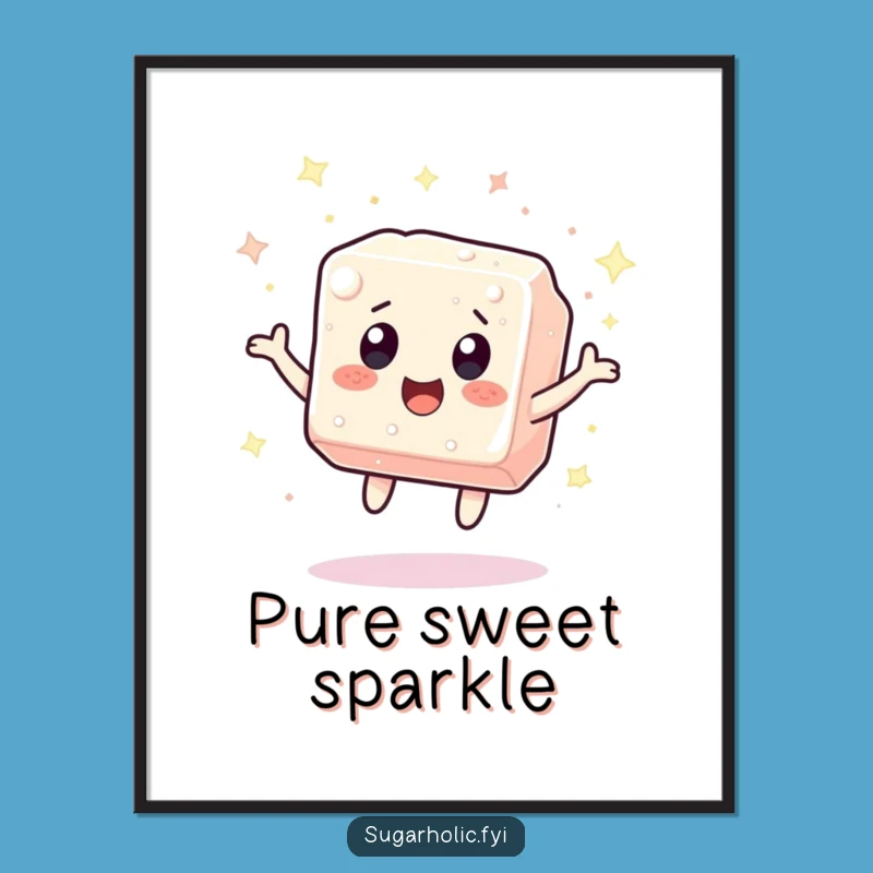Funny Sugar Cube Sparkle Digital Art - Instant Sweet Decor
