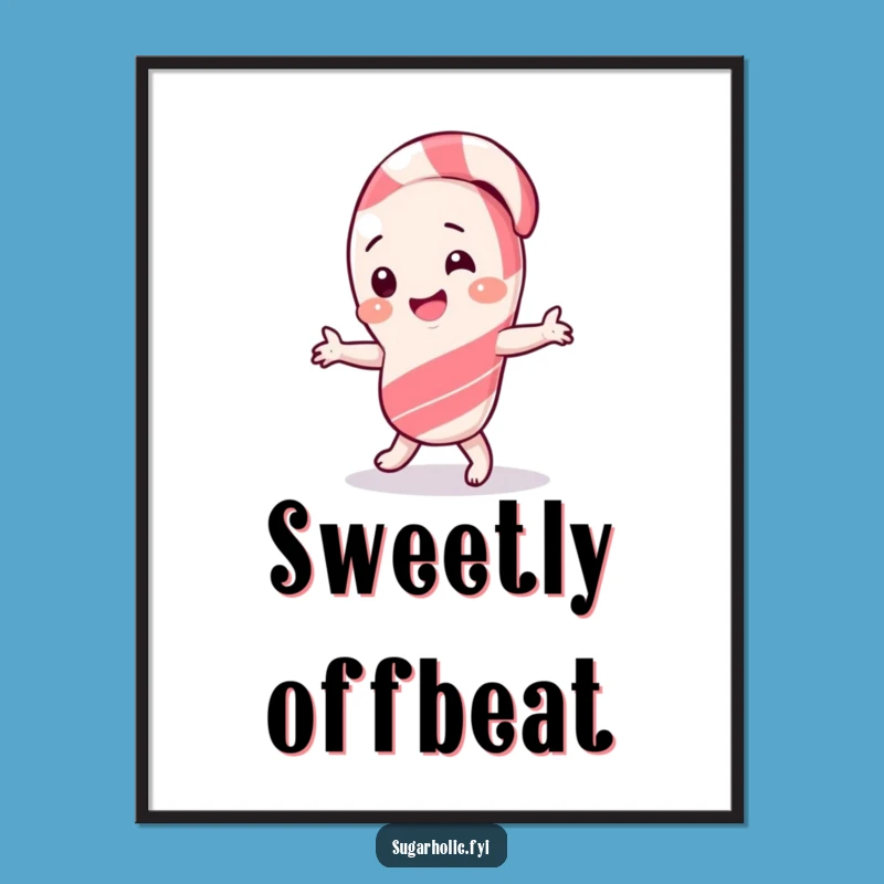 Funny Candy Cane Dance Digital Art - Giggling Download