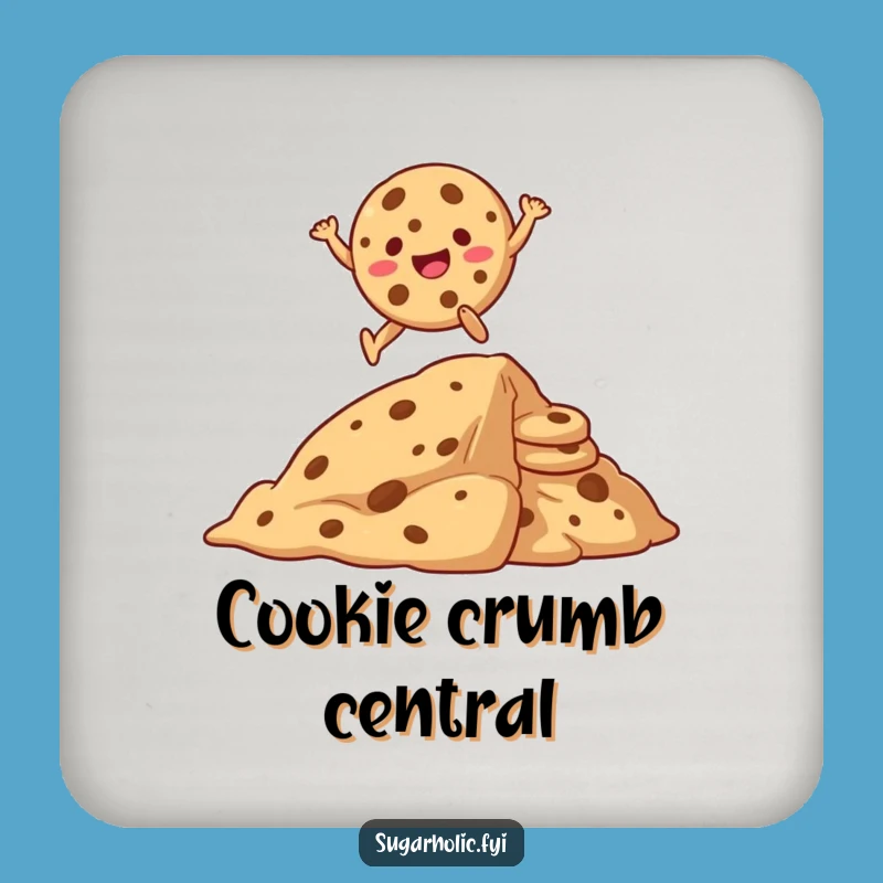 Funny Giggling Cookie Coaster Set - Cartoon Cookie Drink Protection Gift