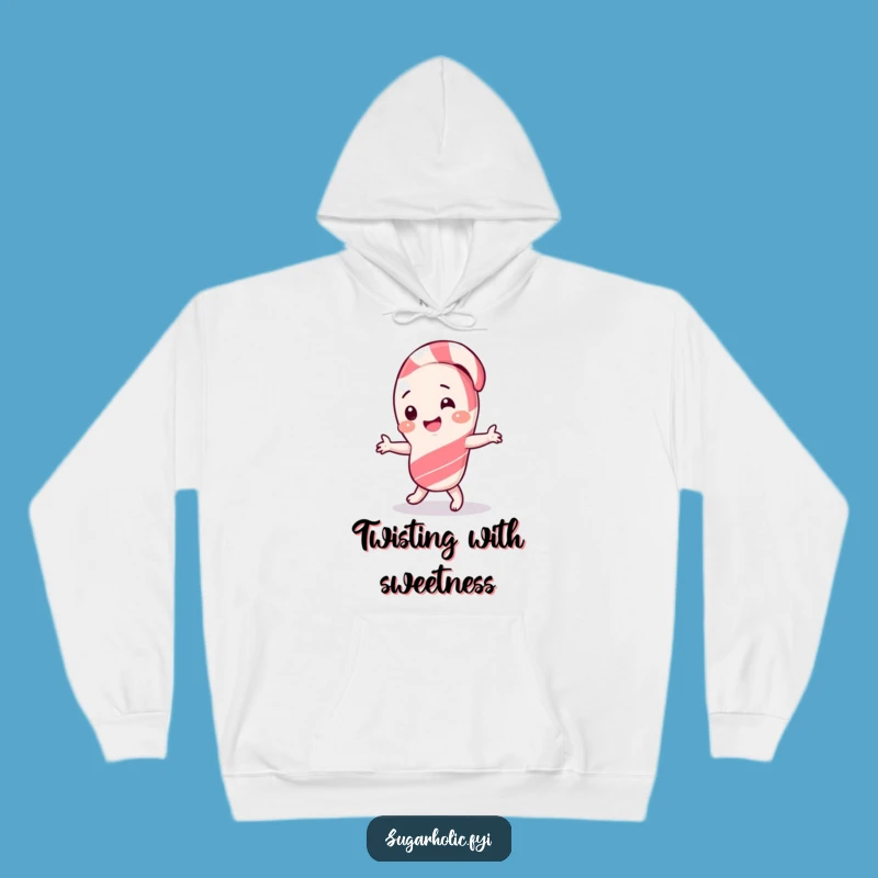 Funny Candy Cane Dance Hoodie - Cozy Giggling Character