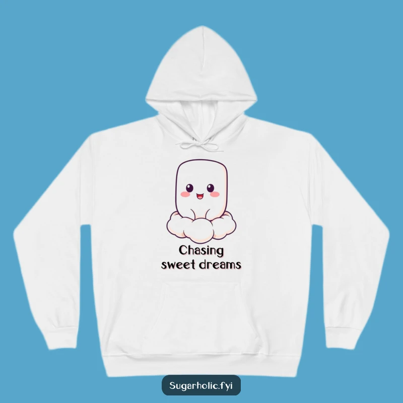 Funny Cheerful Marshmallow Hoodie: Cloud Floating, Cozy & Hilarious Gift