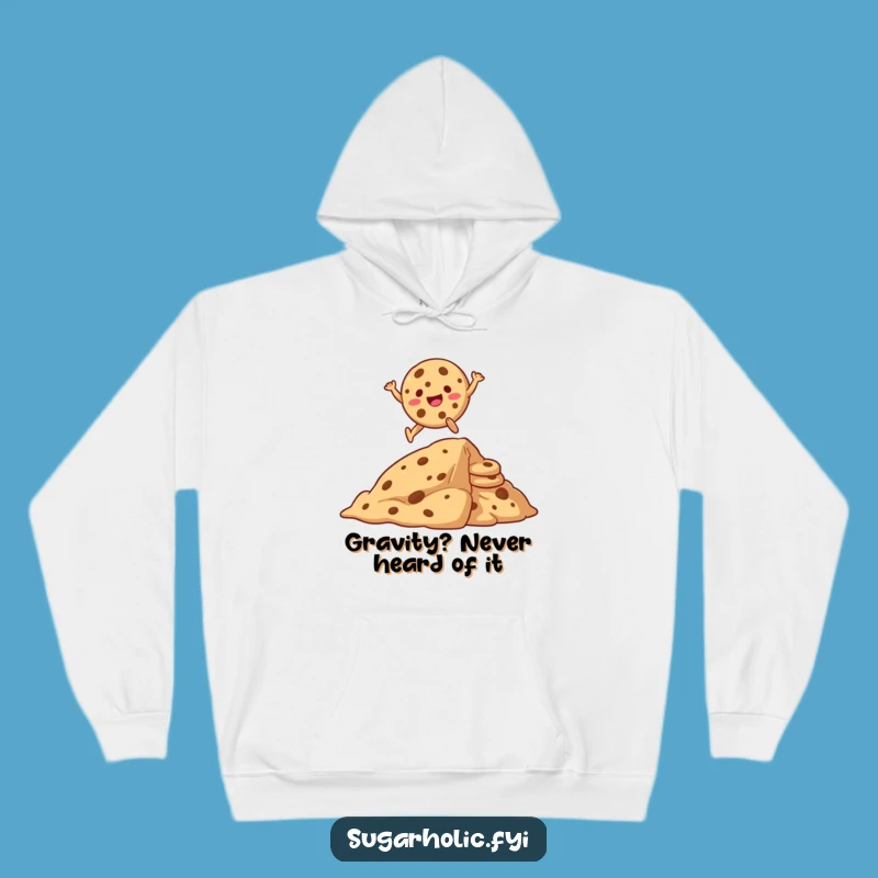 Funny Giggling Cookie Mountain Hoodie - Cozy Cartoon Cookie Apparel Gift