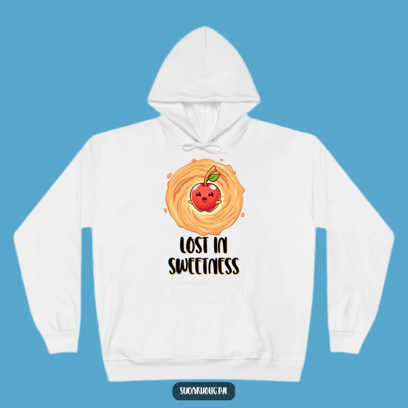 Funny Candy Apple Vortex Hoodie: Cozy Comfort with Sweet, Swirling Joy