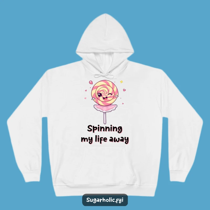 Cozy Funny Lollipop Ballerina Hoodie - Warm Spinning Treat for Her, Perfect Funny Gift