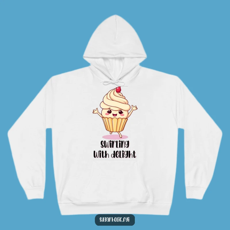 Funny Cupcake Frosting Swirls Hoodie - Cozy & Hilarious Gift for Sweethearts