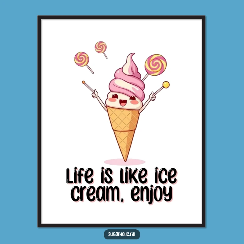 Funny Free Printable Ice Cream Art For Your Wall