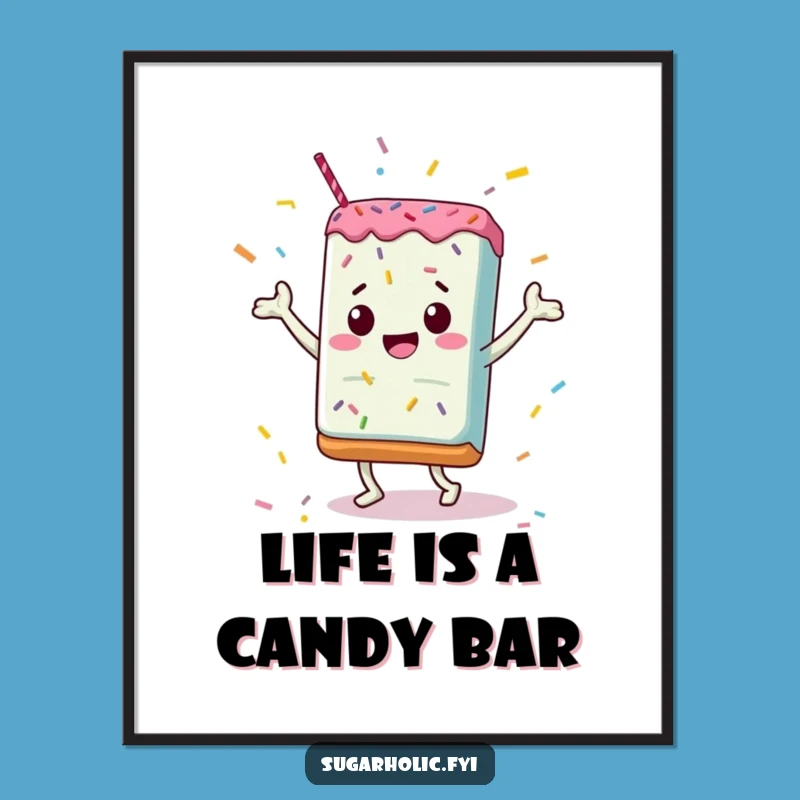 Funny Free Printable Candy Bar Art: Sprinkle Dance Decor Downloadable