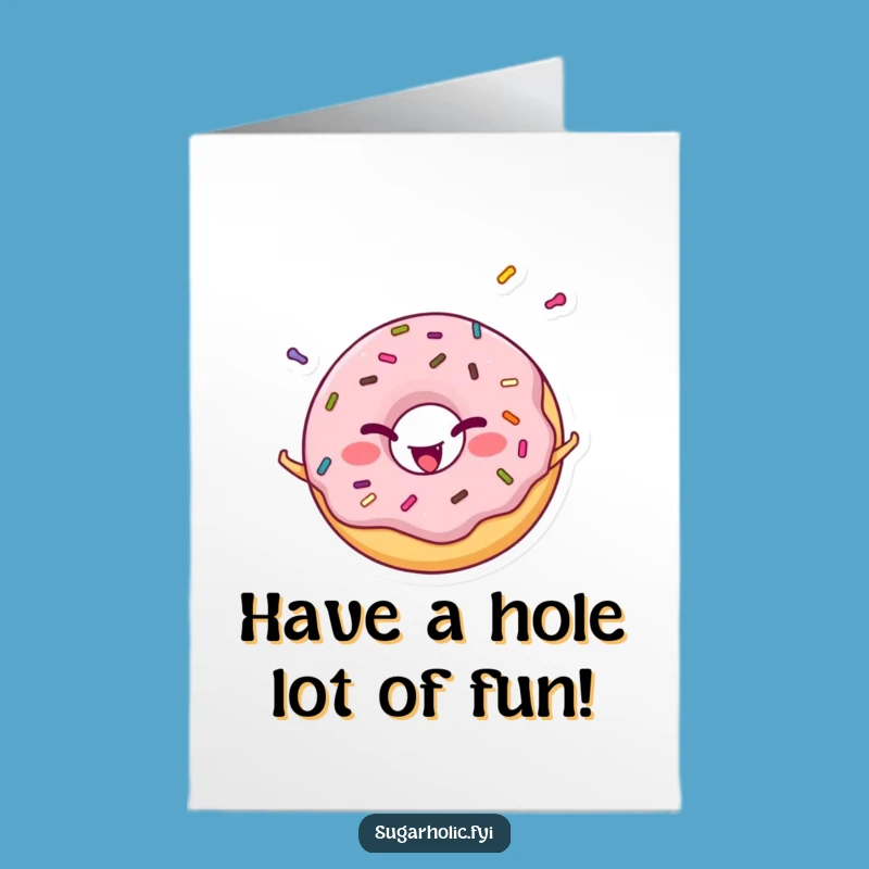 Free Printable Birthday Card: Donut's Juggling Birthday Fun - Humorous Downloadable