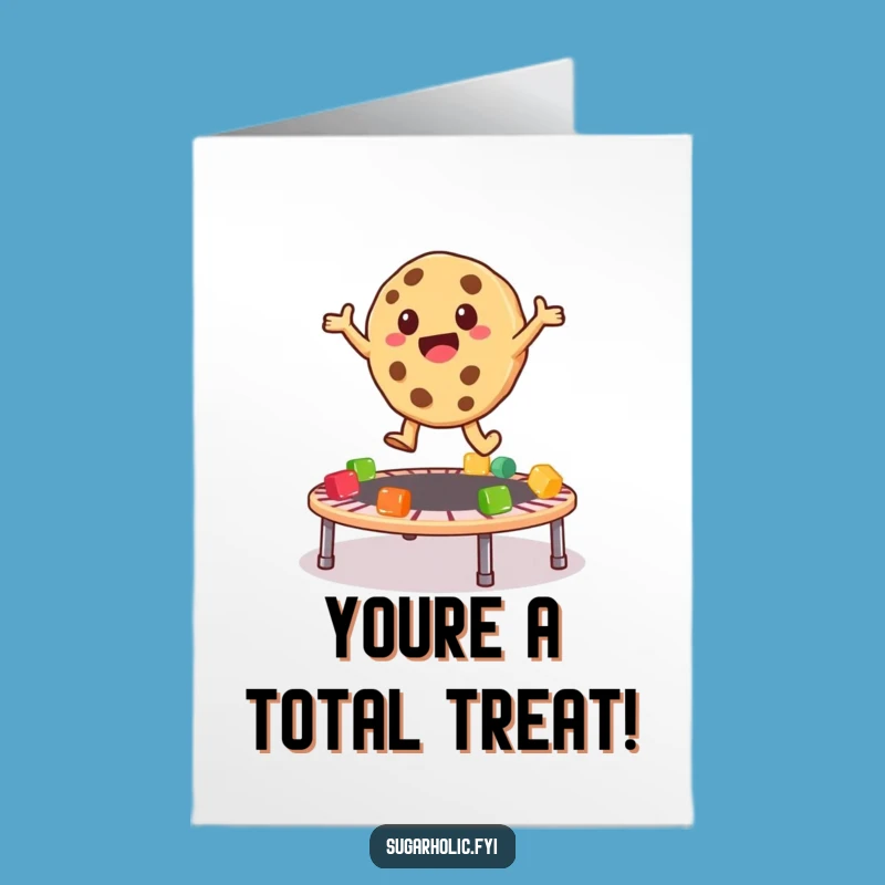 Free Printable Congrats Card: Cookie Bounce - Humorous Downloadable Greeting