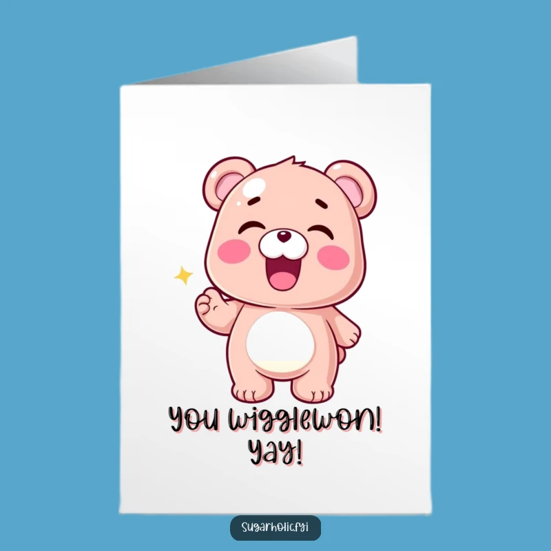 Free Printable Gummy Bear Congratulation Card: Wiggle Your Way to Success Download