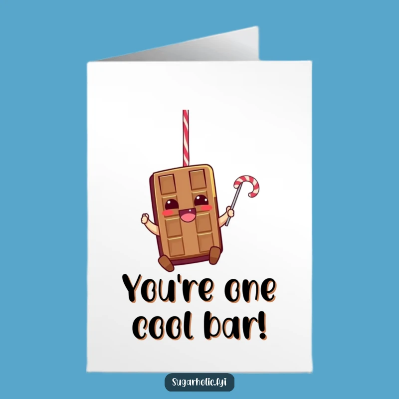 Free Printable Chocolate Bar Congrats Card: Funny Downloadable Gift for Sweet Achievements