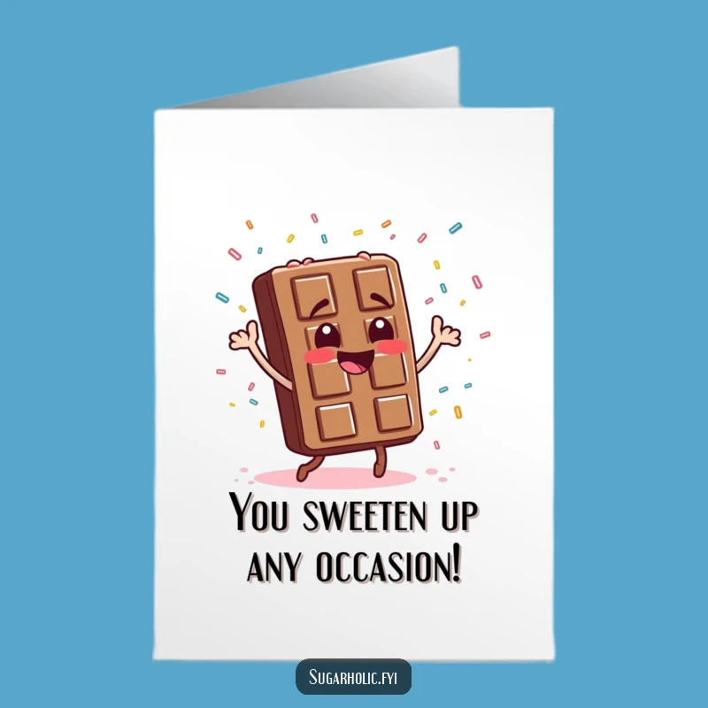 Free Printable Chocolate Bar Congrats Card - Silly Dancer Downloadable Gift