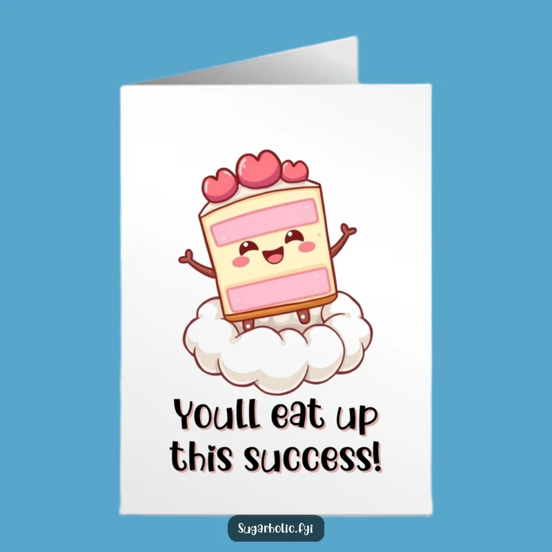 Free Printable Cake Congrats Card Bouncing With Joy