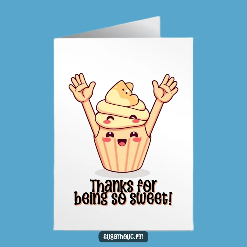 Free Printable Cupcake Thank You Card So Funny