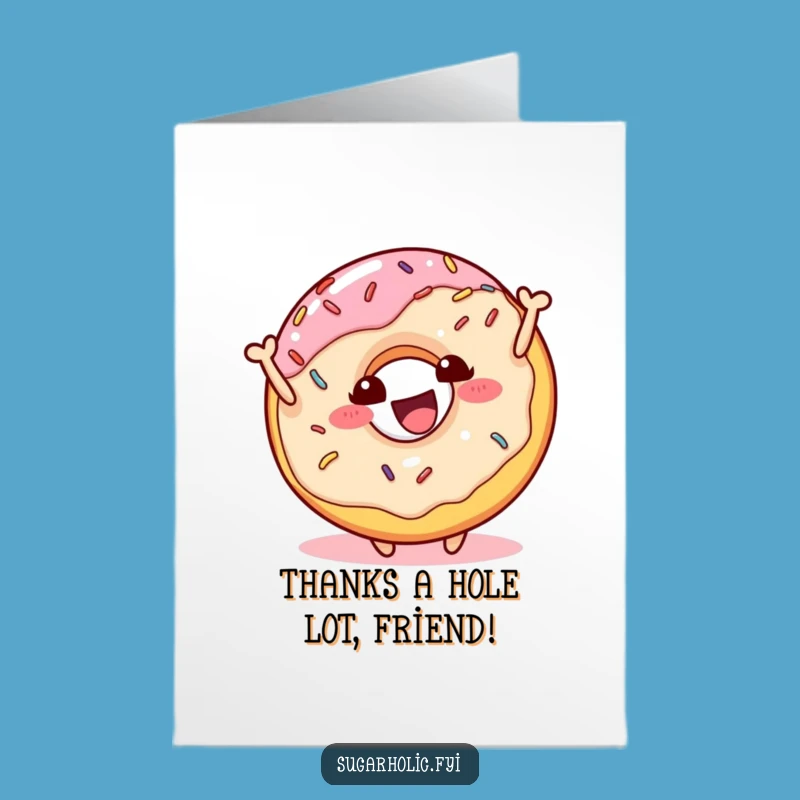 Free Printable Donut Thank You Card: Sweet Appreciation with a Funny Downloadable Gift