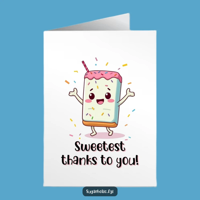 Humorous Free Printable Candy Bar Thank You Card: Sweet Sprinkle Thanks
