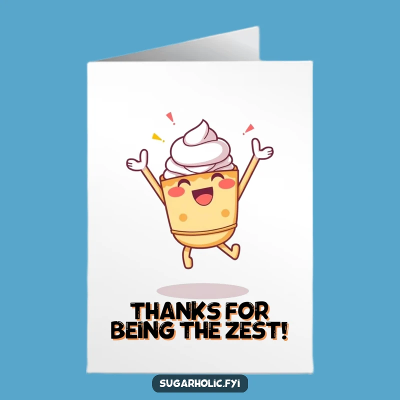 Free Printable Thank You Card: Pie Jump, Sweet & Funny DIY Gift!