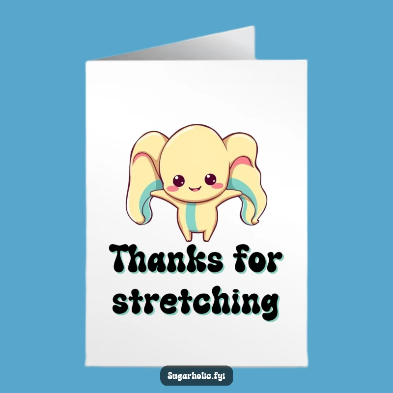 Free Printable Funny Taffy Thank You Card: Twisted Appreciation Downloadable Gift