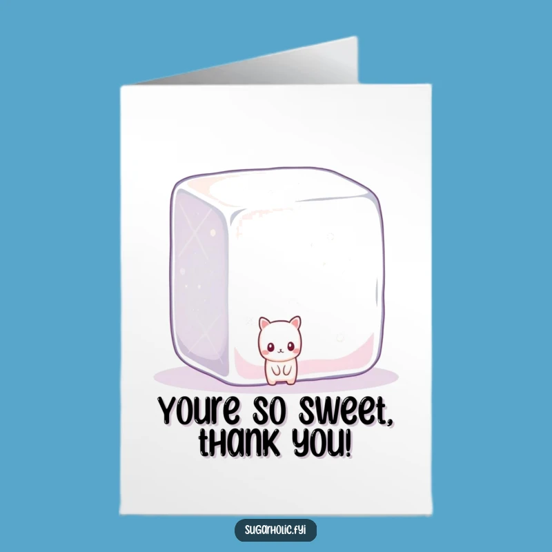 Free Printable Shy Candy Thank You Card So Cute