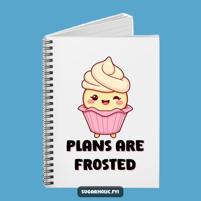 Funny Cupcake Wrapper Notebook: Frosting Journal for Notes, Perfect Funny Gift
